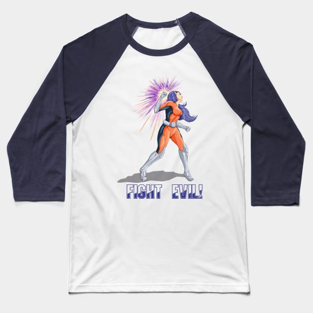 GIRLPOWER Baseball T-Shirt by miadrawing